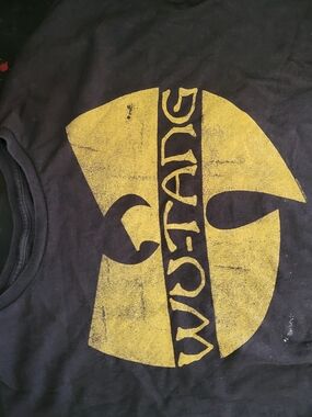 Wu-Tang Clan Black T-Shirt with Yellow Logo